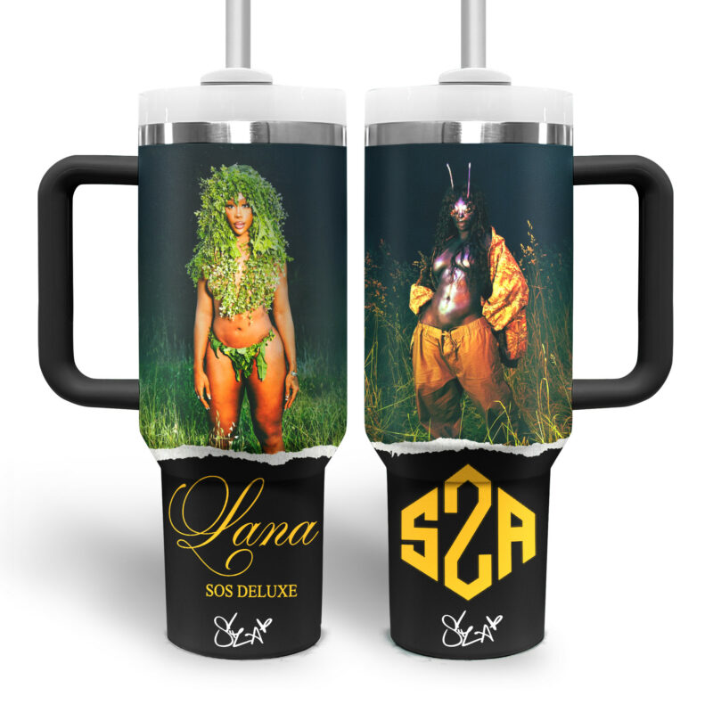 SZA Music Custom Stanley Quencher 40oz Stainless Steel Tumbler With Handle - Threewoofs - Image 3