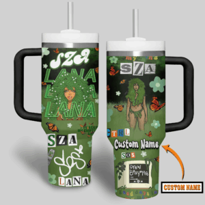 SZA Music Custom Stanley Quencher 40oz Stainless Steel Tumbler With Handle - Threewoofs