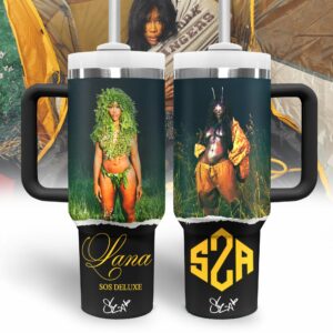 SZA Music Custom Stanley Quencher 40oz Stainless Steel Tumbler With Handle - Threewoofs