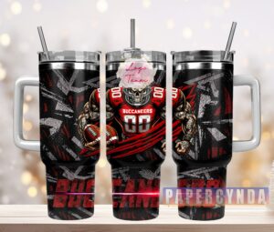 Skull Football Warrior Tumbler - Stainless Steel, Double Walled, 40oz