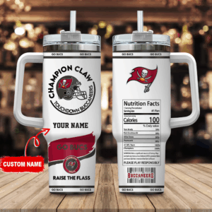 Custom Champion Claw Tumbler - Personalized Name and Team Design Mug