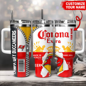 Customizable Tampa Bay Buccaneers Tumbler Mug with Straw - Perfect Gift Idea