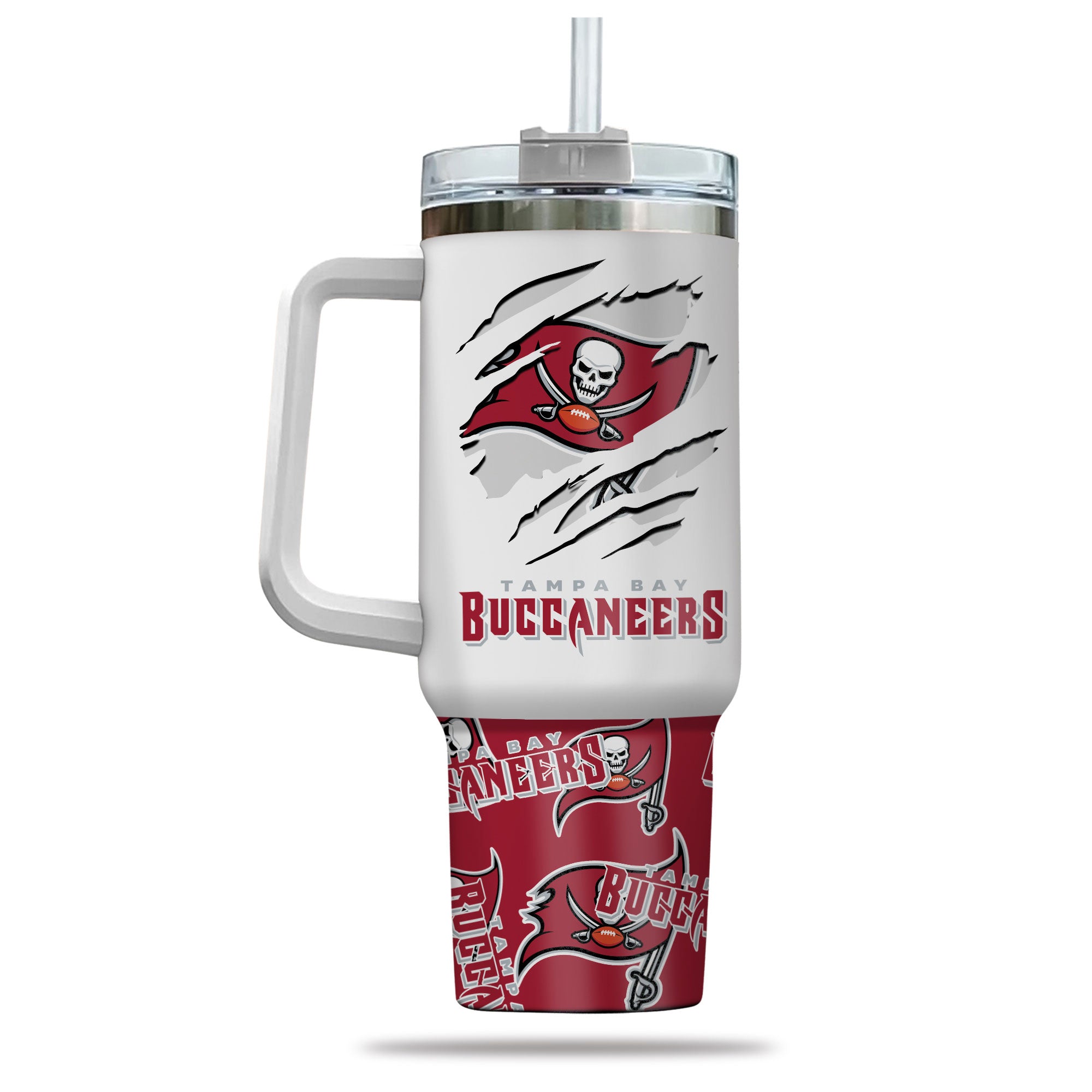 Tampa Bay Buccaneers Insulated Tumbler with Straw - Show Your Team Spirit - Image 3