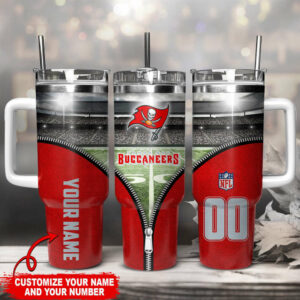 Customizable Tampa Bay Buccaneers Tumbler - Personalize Your Game Day Experience!