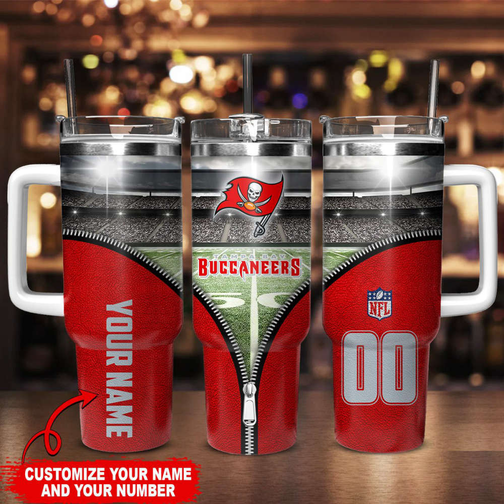 Customizable Tampa Bay Buccaneers Tumbler - Personalize Your Game Day Experience! - Image 2