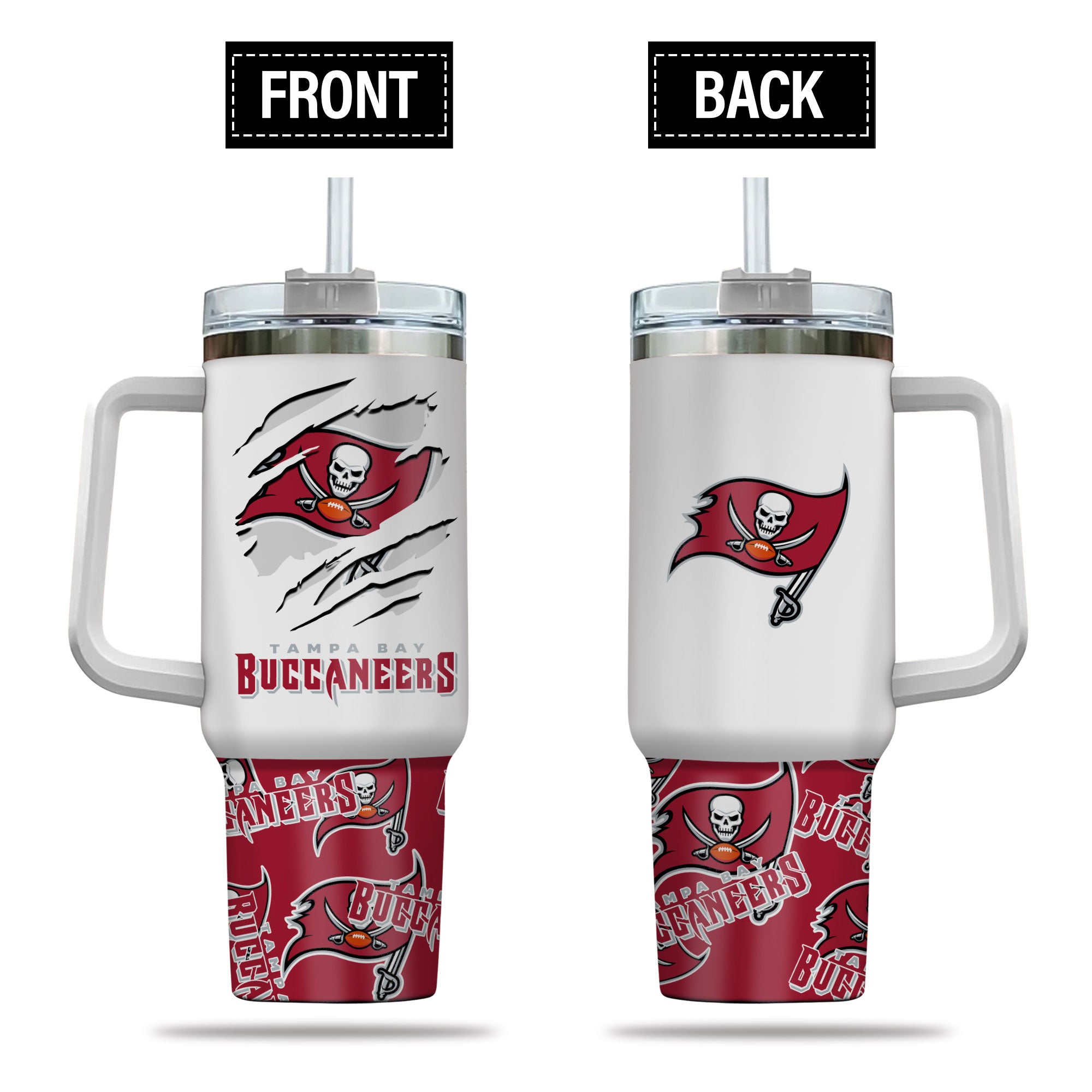 Tampa Bay Buccaneers Insulated Tumbler with Straw - Show Your Team Spirit