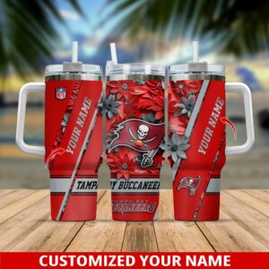 Customizable Tampa Bay Buccaneers Tumbler - Personalize with Your Name!
