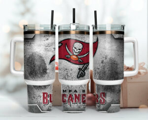 Stainless Steel Travel Mug with Handle - Bold Buccaneer Design | Perfect Gift for Fans