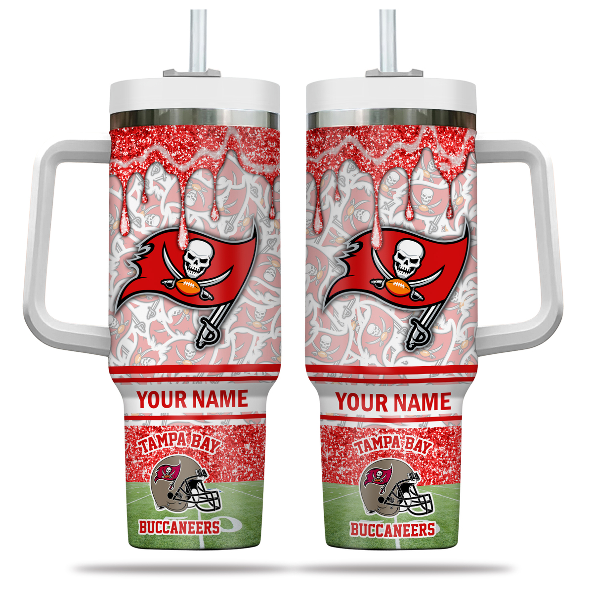 Custom Tampa Bay Buccaneers Personalized Tumbler - Show Your Team Spirit! - Image 2