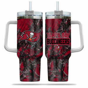 Tampa Bay Buccaneers Insulated Travel Mug - Camouflage Design