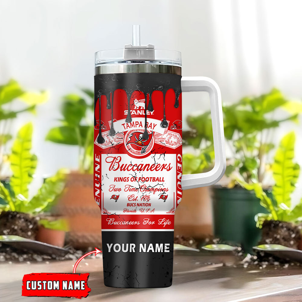 Customizable Buccaneers Tumbler Mug - Personalized Team Spirit Gift - Image 2