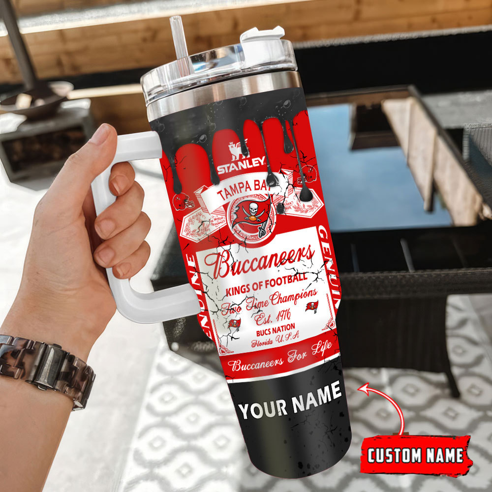 Customizable Buccaneers Tumbler Mug - Personalized Team Spirit Gift - Image 3