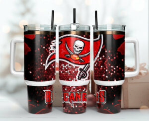 NFL Team Stainless Steel Tumbler - Double-Wall Insulated Mug with Handle & Straw