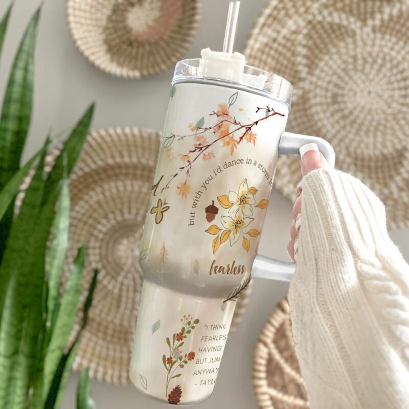 Taylor Swift Music Christmas Custom Stanley Quencher 40oz Stainless Steel Tumbler With Handle - Threewoofs - Image 2