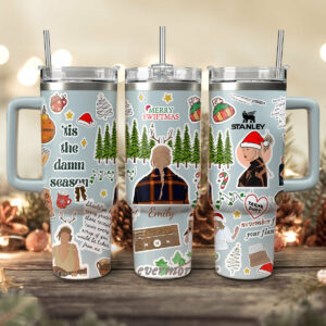 Taylor Swift Music Christmas Custom Stanley Quencher 40oz Stainless Steel Tumbler With Handle - Threewoofs