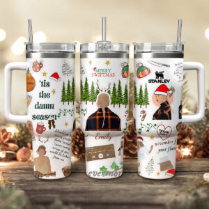 Taylor Swift Music Christmas Custom Stanley Quencher 40oz Stainless Steel Tumbler With Handle - Threewoofs