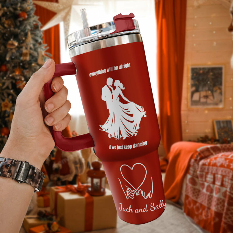 Taylor Swift Music Christmas Custom Stanley Quencher 40oz Stainless Steel Tumbler With Handle - Threewoofs - Image 2