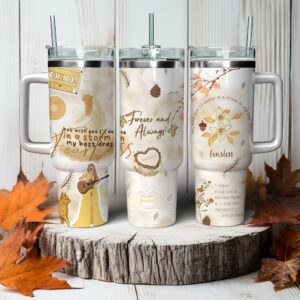 Taylor Swift Music Christmas Custom Stanley Quencher 40oz Stainless Steel Tumbler With Handle - Threewoofs