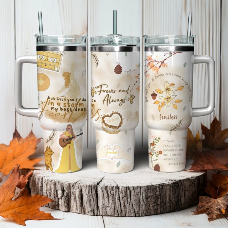 Taylor Swift Music Christmas Custom Stanley Quencher 40oz Stainless Steel Tumbler With Handle - Threewoofs