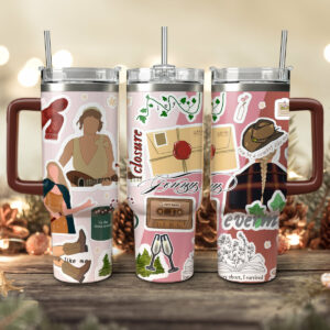 Taylor Swift Music Christmas Custom Stanley Quencher 40oz Stainless Steel Tumbler With Handle - Threewoofs
