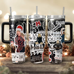 Taylor Swift Music Christmas Custom Stanley Quencher 40oz Stainless Steel Tumbler With Handle - Threewoofs