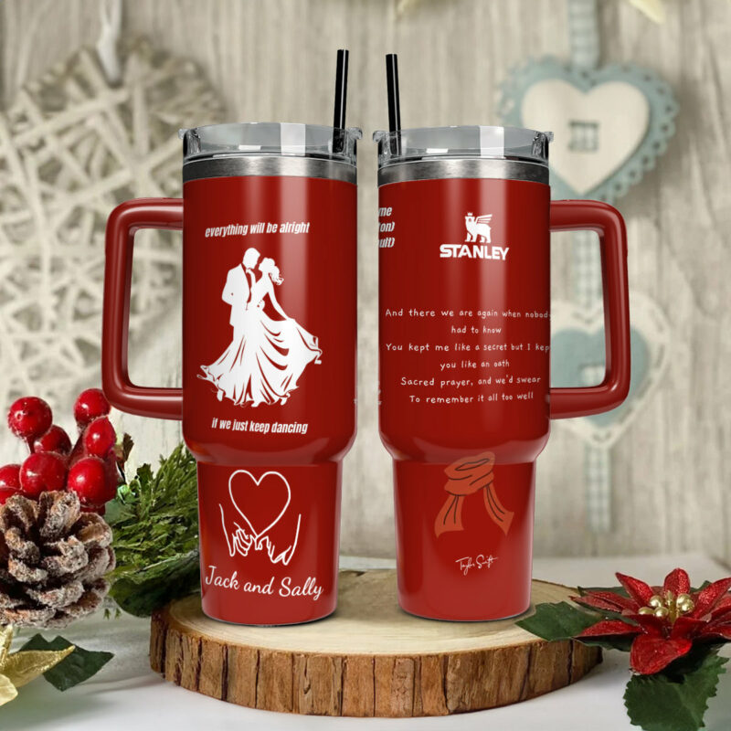 Taylor Swift Music Christmas Custom Stanley Quencher 40oz Stainless Steel Tumbler With Handle - Threewoofs - Image 3