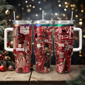 Taylor Swift Music Custom Stanley Quencher 40oz Stainless Steel Tumbler With Handle - Threewoofs