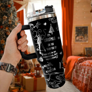Taylor Swift Music Custom Stanley Quencher 40oz Stainless Steel Tumbler With Handle - Threewoofs