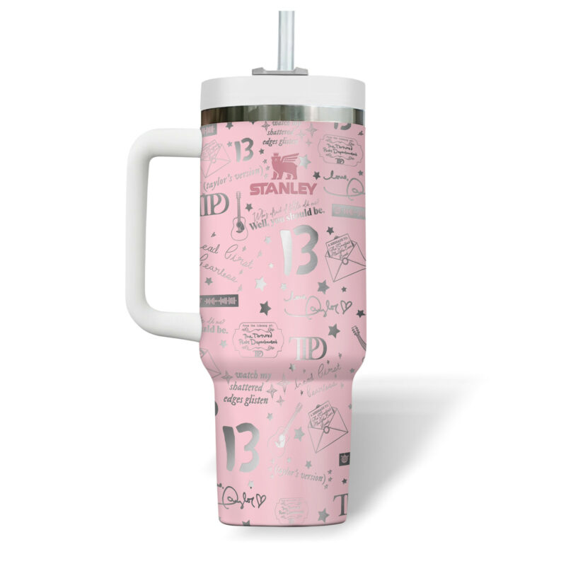 Taylor Swift Music Custom Stanley Quencher 40oz Stainless Steel Tumbler With Handle - Threewoofs - Image 7