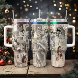 Taylor Swift Music Custom Stanley Quencher 40oz Stainless Steel Tumbler With Handle - Threewoofs
