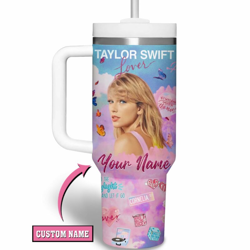 Taylor Swift Music Custom Stanley Quencher 40oz Stainless Steel Tumbler With Handle - Threewoofs - Image 3