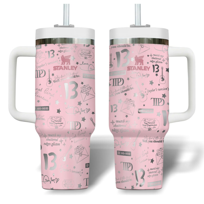 Taylor Swift Music Custom Stanley Quencher 40oz Stainless Steel Tumbler With Handle - Threewoofs - Image 6
