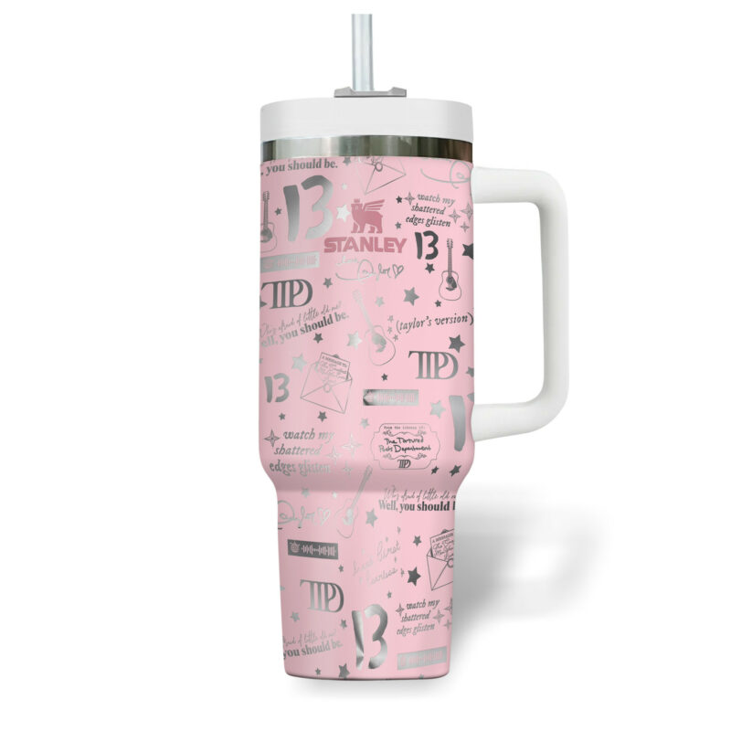 Taylor Swift Music Custom Stanley Quencher 40oz Stainless Steel Tumbler With Handle - Threewoofs - Image 8