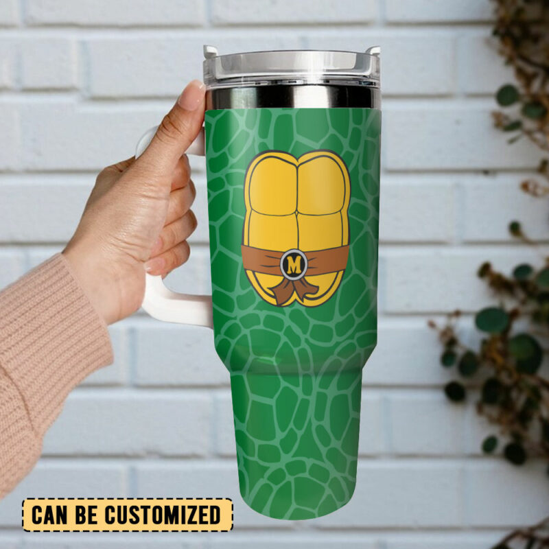 Teenage Mutant Ninja Turtles Movies Custom Stanley Quencher 40oz Stainless Steel Tumbler With Handle - Threewoofs - Image 3