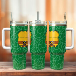 Teenage Mutant Ninja Turtles Movies Custom Stanley Quencher 40oz Stainless Steel Tumbler With Handle - Threewoofs