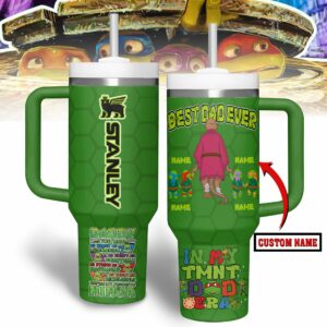 Teenage Mutant Ninja Turtles Movies Custom Stanley Quencher 40oz Stainless Steel Tumbler With Handle - Threewoofs