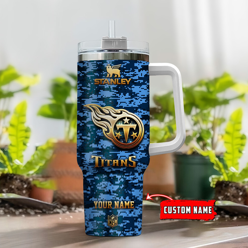 Custom Name Stanley Cup with Titans Design - Perfect Gift for Fans - Image 2