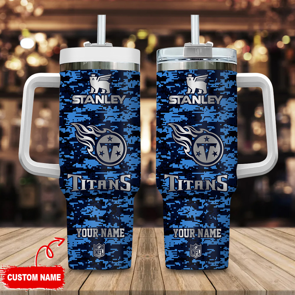 Customizable NFL Team Tumbler with Handle - Personalized Sports Fan Gift