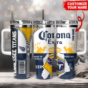 Personalized Tennessee Titans Beer Mug Tumbler - Custom Name & Design