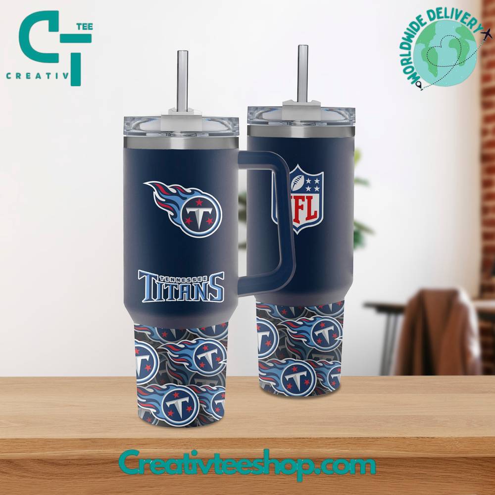 NFL Team-Themed Stainless Steel Tumbler with Handle - 40oz