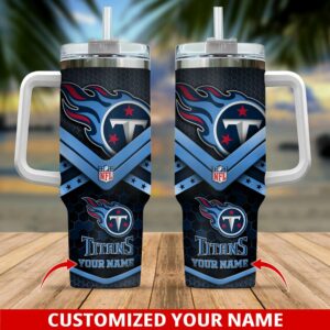Personalized NFL Team Tumbler with Handle & Straw - Show Your Team Spirit!