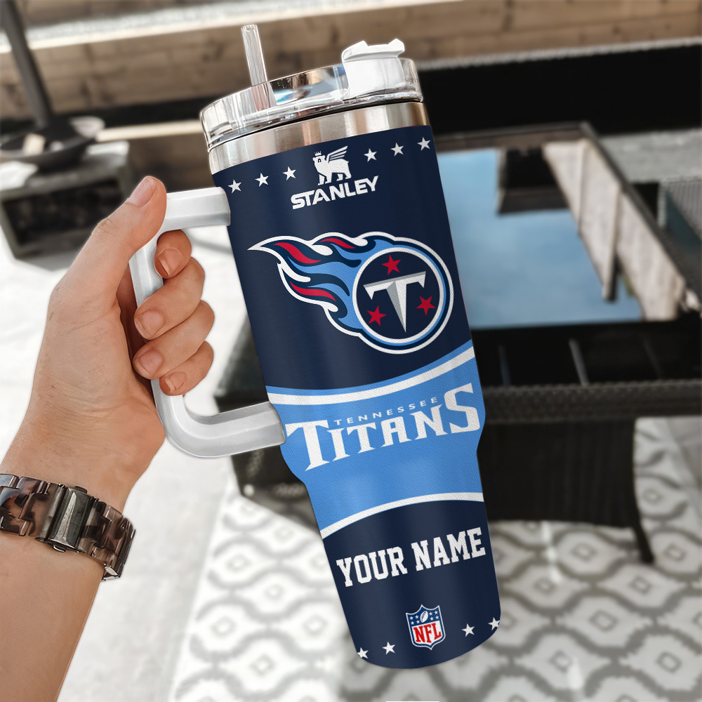 Custom NFL Team Tumbler with Handle - Personalized Gift for Fans - Image 3