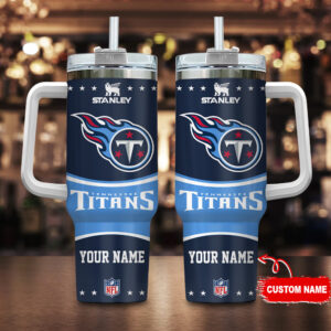 Custom NFL Team Tumbler with Handle - Personalized Gift for Fans