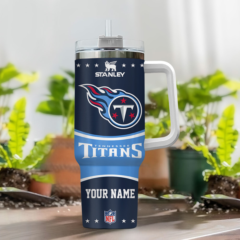 Custom NFL Team Tumbler with Handle - Personalized Gift for Fans - Image 2