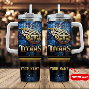 Custom Name Tennessee Titans Tumbler - Personalized NFL Fan Gift