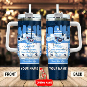 Custom Name NFL Team Tumbler - Personalized Insulated Mug for Football Fans
