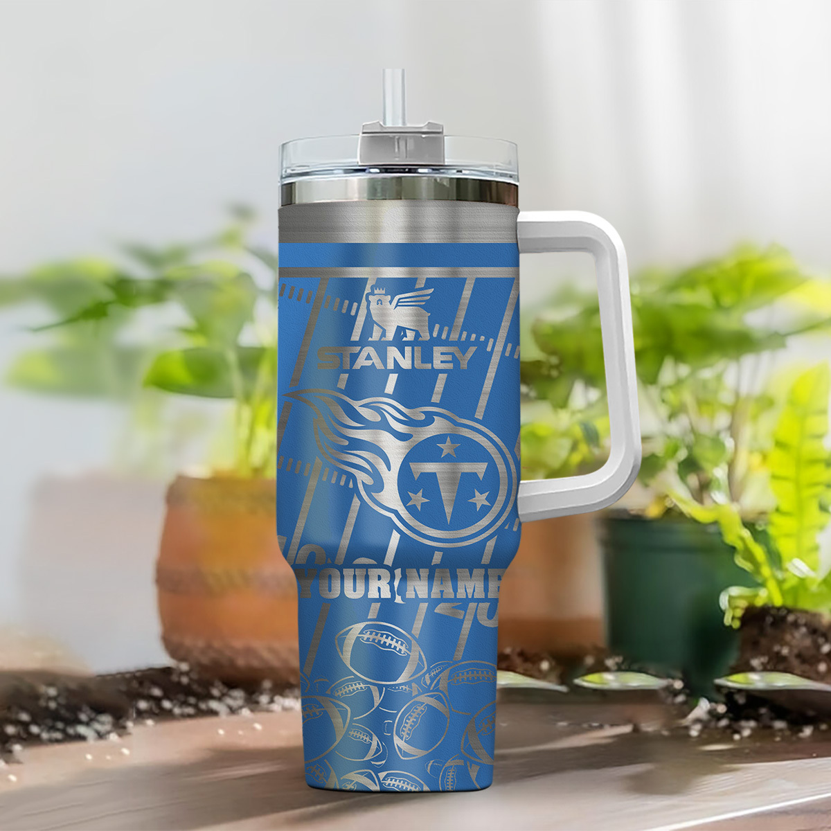 Customizable Stanley NFL Tumbler - Show Your Team Spirit with Personalized Name - Image 2