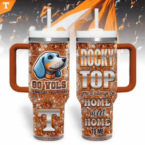 Tennessee Volunteers NCAA Sports Custom Stanley Quencher 40oz Stainless Steel Tumbler With Handle - Threewoofs