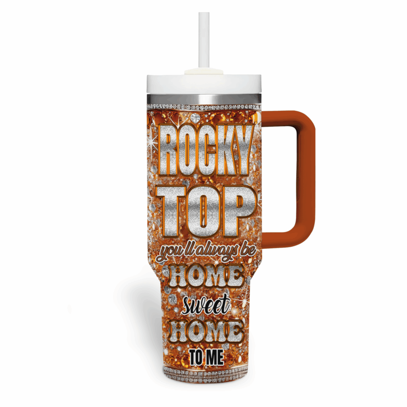 Tennessee Volunteers NCAA Sports Custom Stanley Quencher 40oz Stainless Steel Tumbler With Handle - Threewoofs - Image 4