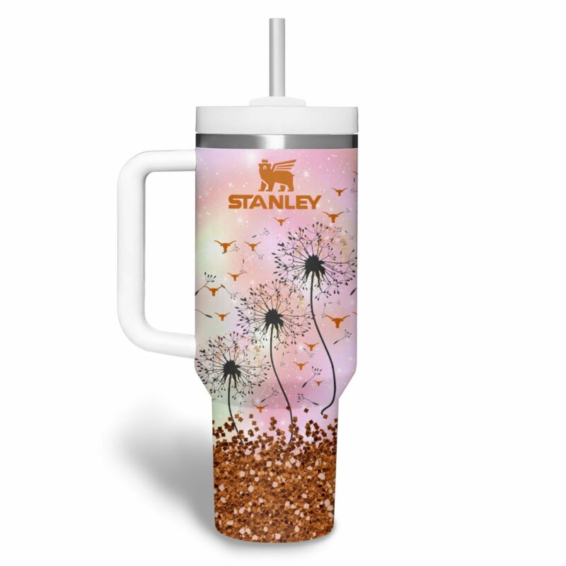 Texas Longhorns NCAA Sports Custom Stanley Quencher 40oz Stainless Steel Tumbler With Handle - Threewoofs - Image 2